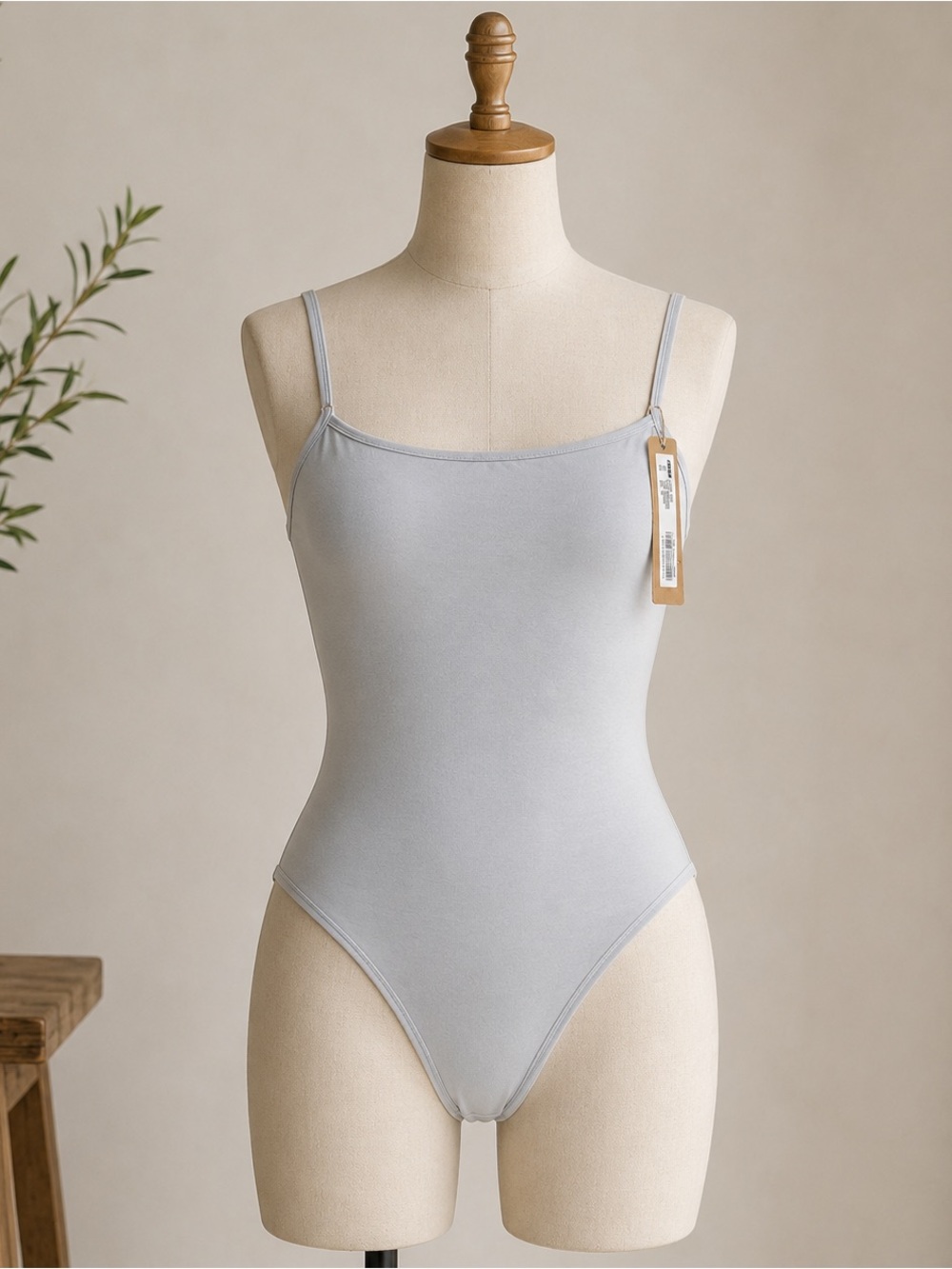 SKIMS Cotton Jersey Scoop Neck Bodysuit in Zen Blue Size 2X NWT